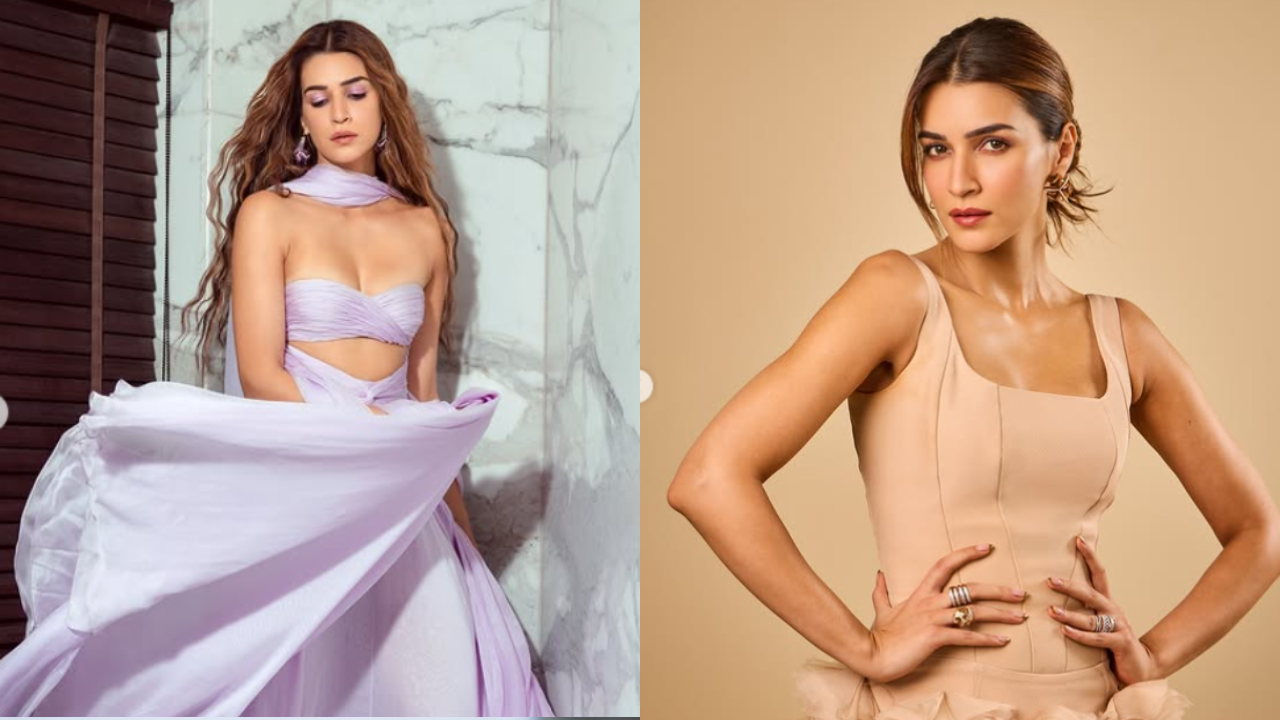 Kriti Sanon, brand ambassador and investor of Supply6, posing during a studio photoshoot